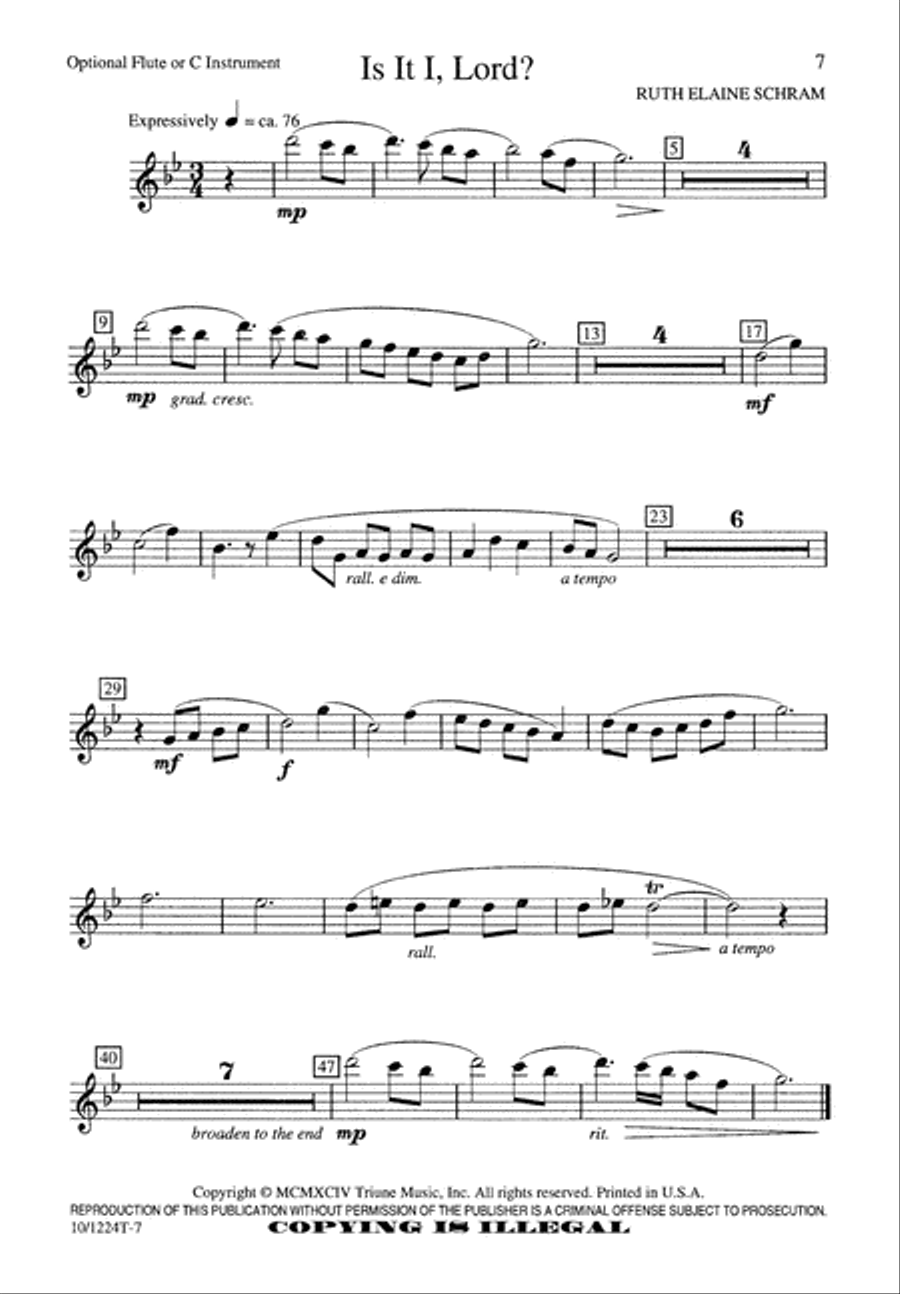 Is It I, Lord? Is It I, Lord? 4-Part scores gallery preview page 8