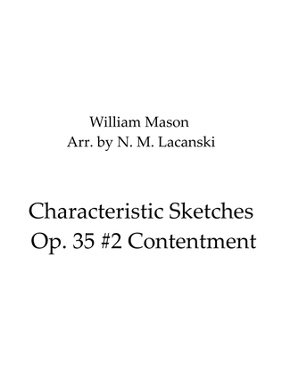 Book cover for Characteristic Sketches Op. 35 #2 Contentment