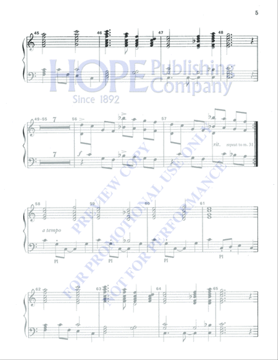 The Wonder of Christ's Birth 4-Part scores gallery preview page 5