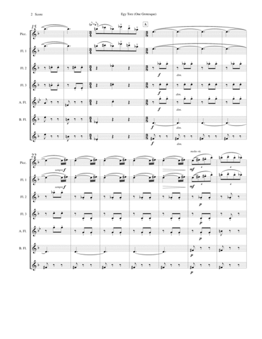 Bela Bartok - Egy Torz for Flute Choir image number null