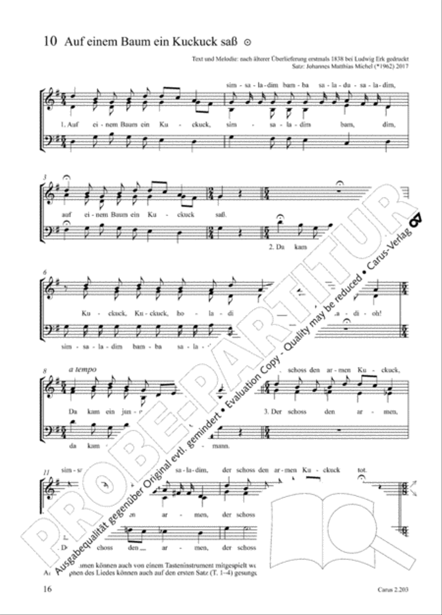 Loreley. Folk songs for choir (Loreley. Volkslieder fur Chor) Choir scores gallery preview page 23