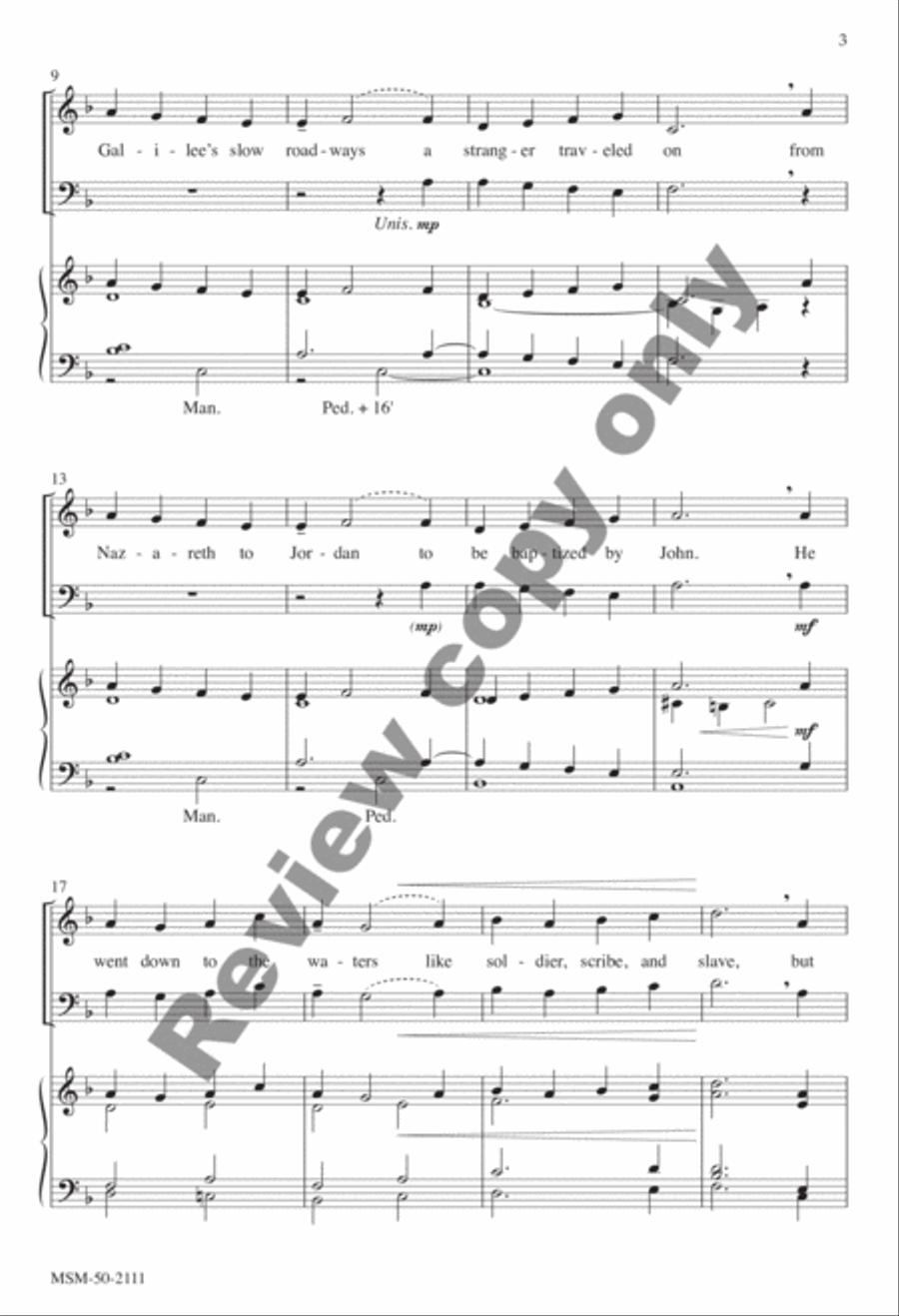 Down Galilee's Slow Roadways 4-Part scores gallery preview page 9