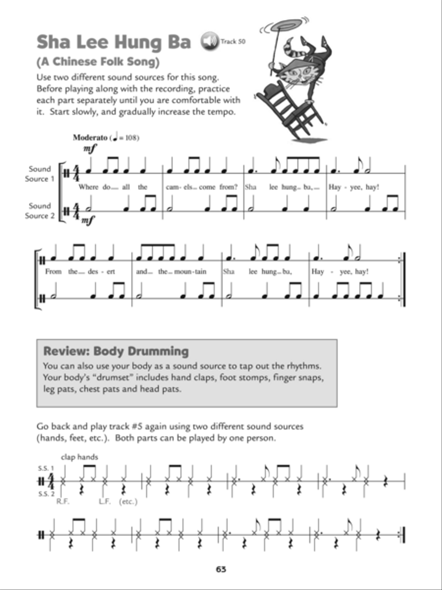 Alfred's Kid's Drum Course Complete Percussion scores gallery preview page 6