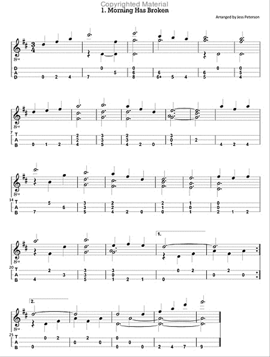 American Folk Music for Dulcimer Dulcimer scores gallery preview page 2