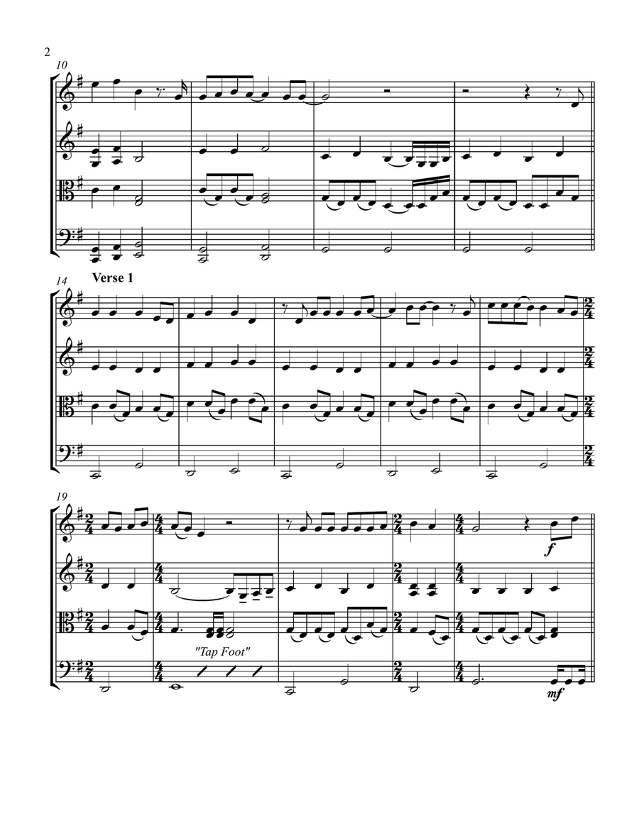 10,000 Reasons (Bless The Lord) String Quartet scores gallery preview page 2