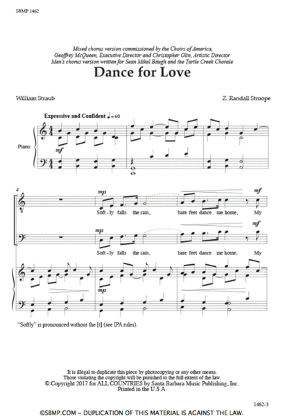Dance for Love - TTBB Octavo