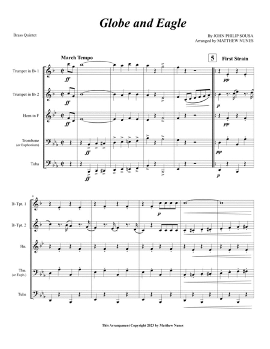 Globe and Eagle Chamber Music scores gallery preview page 3