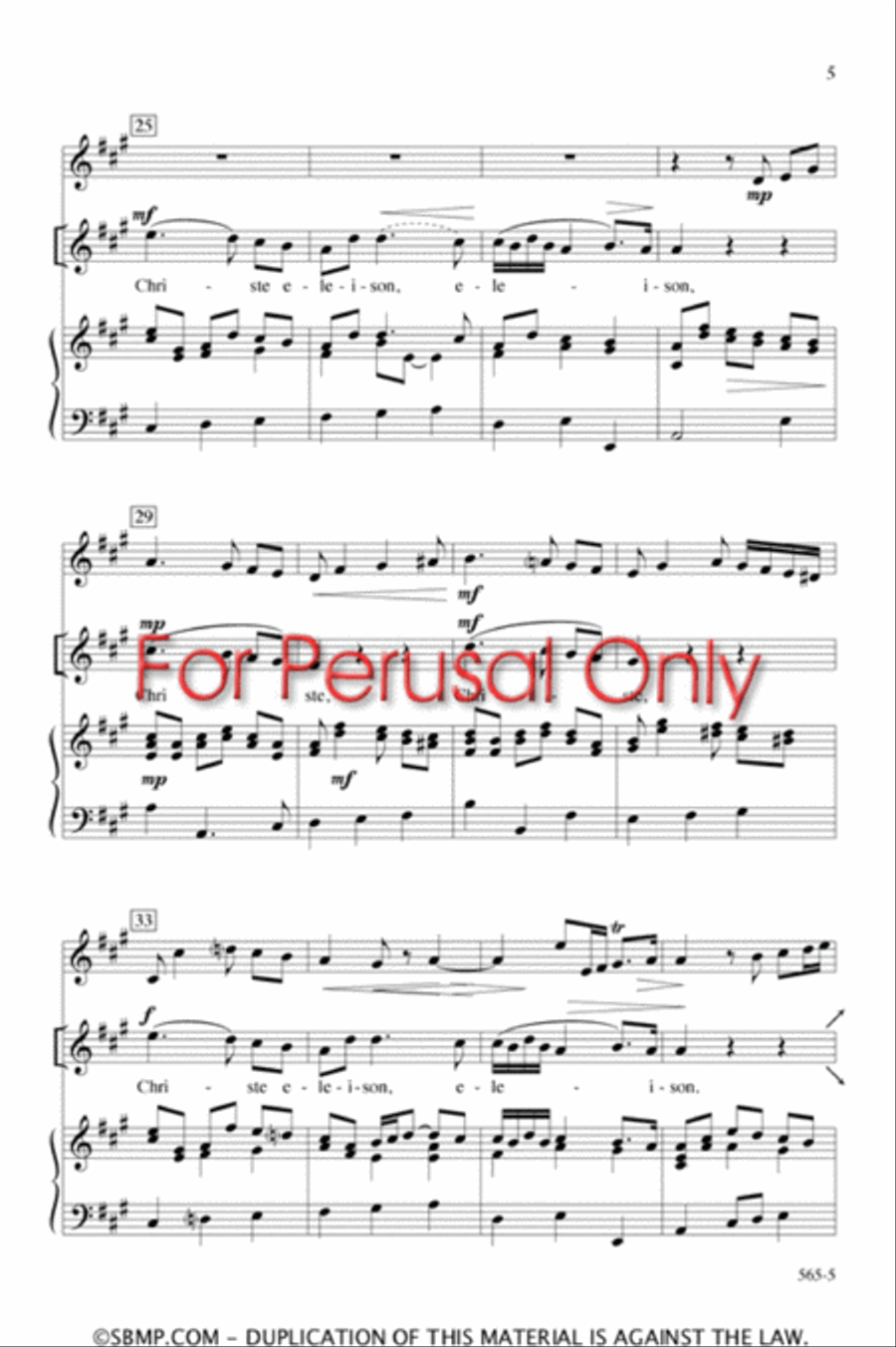 Mozart's Adagio - SA Octavo SA scores gallery preview page 5