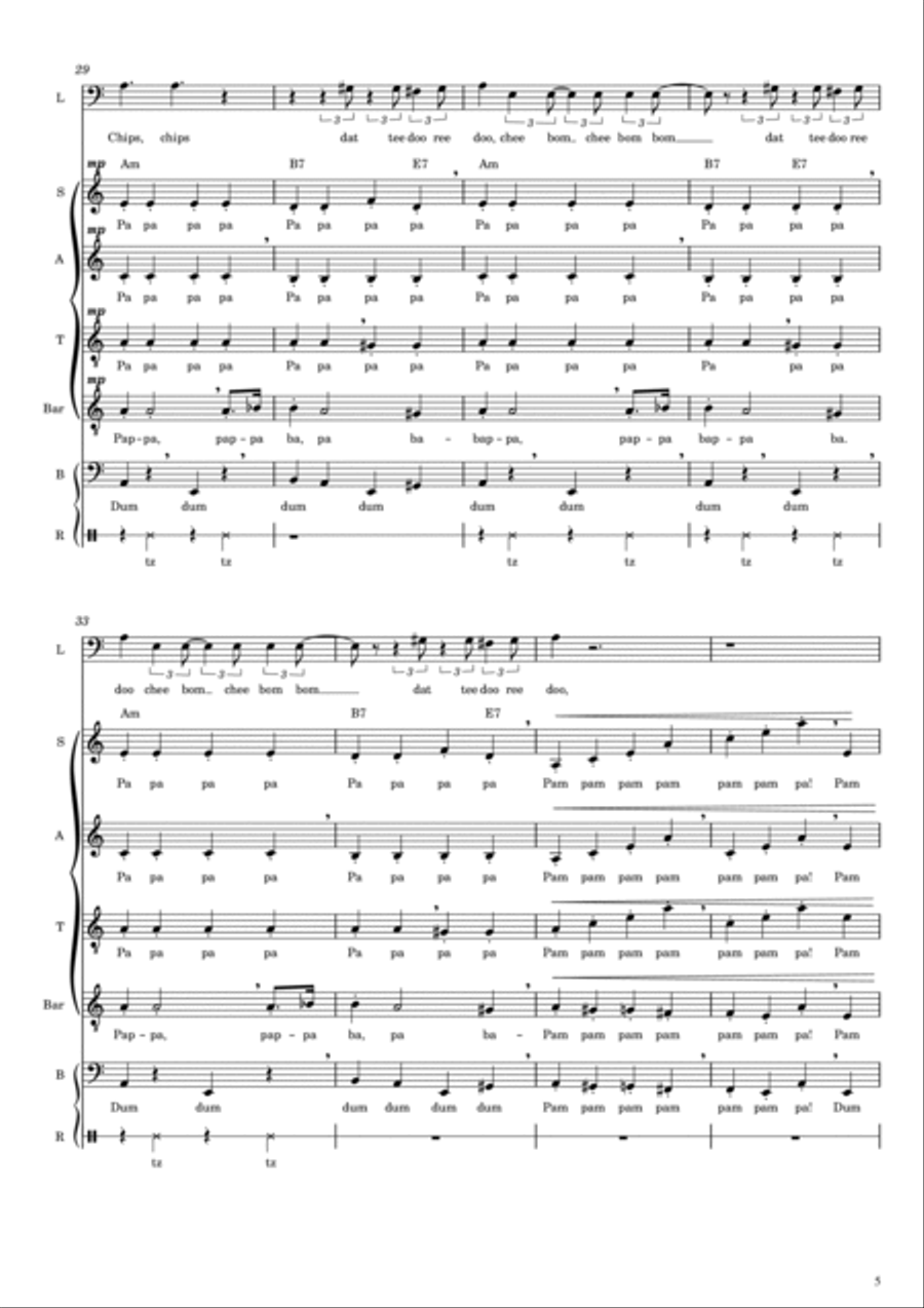 Via Con Me 4-Part scores gallery preview page 6