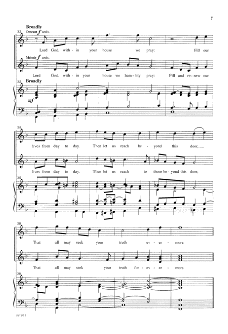 A Family Prayer 4-Part scores gallery preview page 7