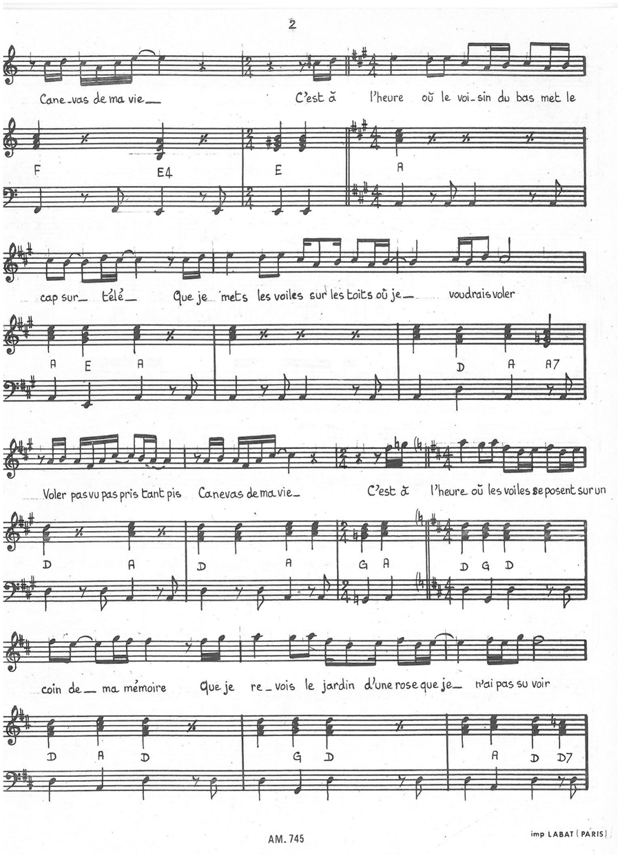 Canevas Canevas Piano, Vocal scores gallery preview page 2