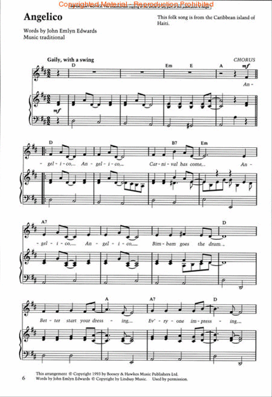 Songs of the Americas Voice Solo scores gallery preview page 2