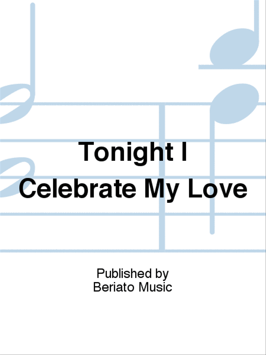 Tonight I Celebrate My Love Piano, Vocal, Guitar scores gallery preview page 1