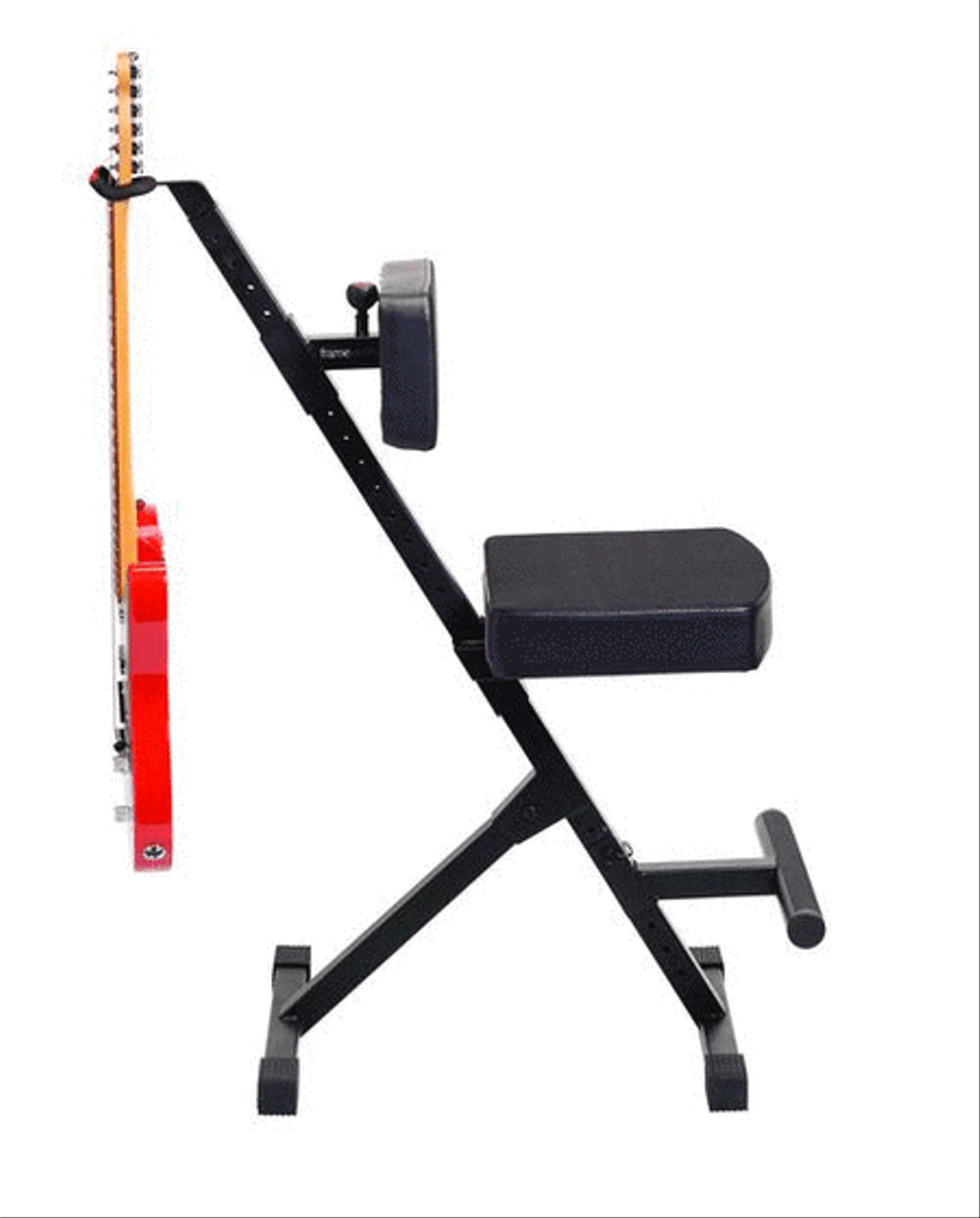 Deluxe Guitar Seat with Adjustable Back Rest and Guitar Hanger Musical Instruments scores gallery preview page 5