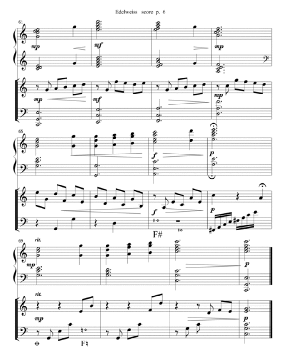 Edelweiss Harp scores gallery preview page 6