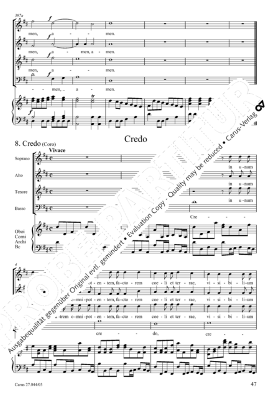 Messa per il Santissimo Natale 4-Part scores gallery preview page 48