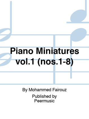 Book cover for Piano Miniatures vol.1 (nos.1-8)