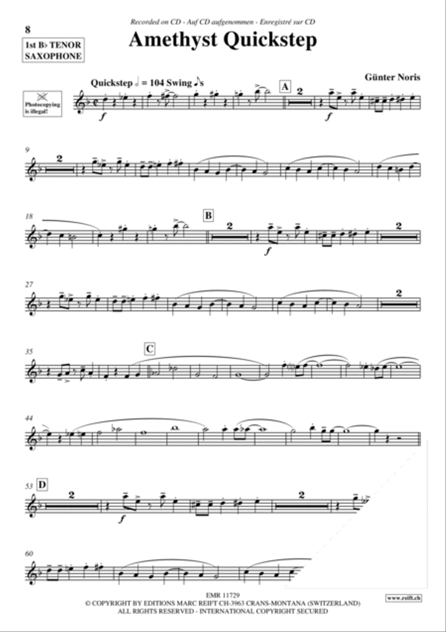 Play The 1st Tenor Sax With The Ballroom Dance Orchestra Vol. 1 Tenor Saxophone scores gallery preview page 7