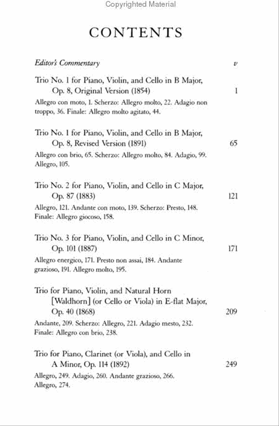 Complete Piano Trios Small Ensemble scores gallery preview page 2