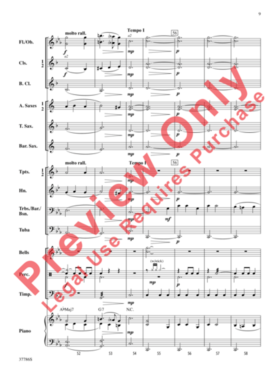 A Yiddish Lullaby Concert Band scores gallery preview page 10