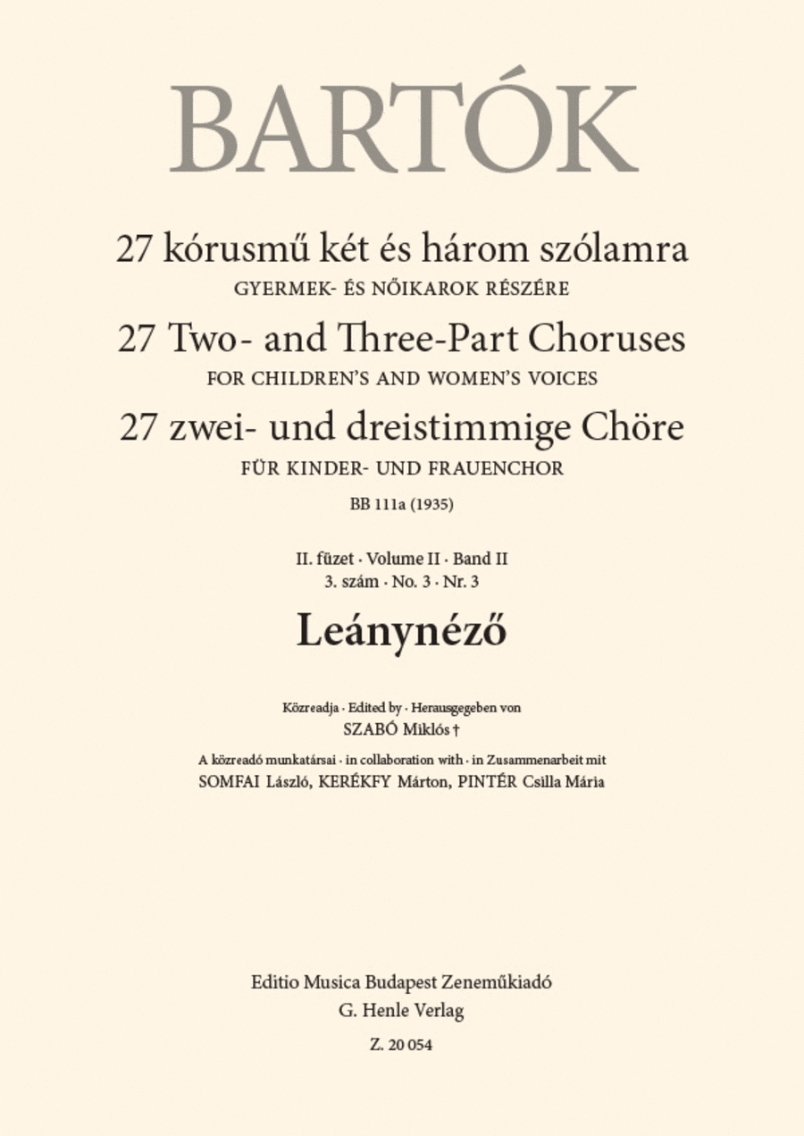 Leanynezo (Searching for a Wife) Women's Choir scores gallery preview page 1