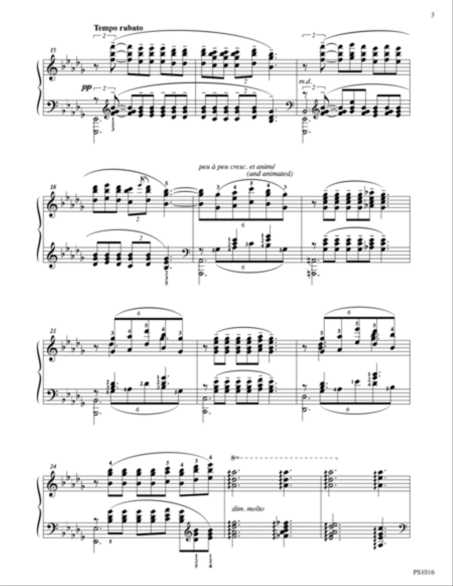 Clair de lune from Suite bergamasque Piano Solo scores gallery preview page 3