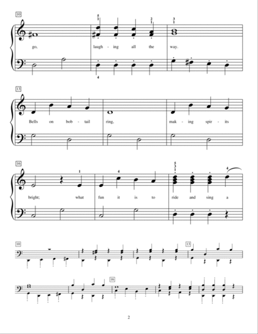 Jingle Bells Piano Method scores gallery preview page 2