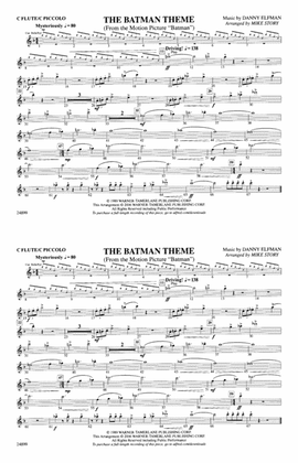 The Batman Theme (from Batman): Flute