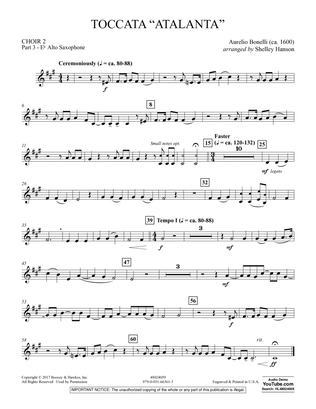 Toccata ("Atalanta") - Choir 2-Pt 3-Eb Alto Saxophone