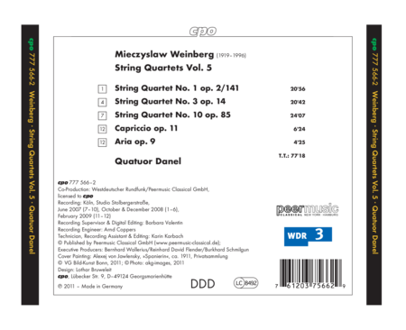 Volume 5: String Quartets