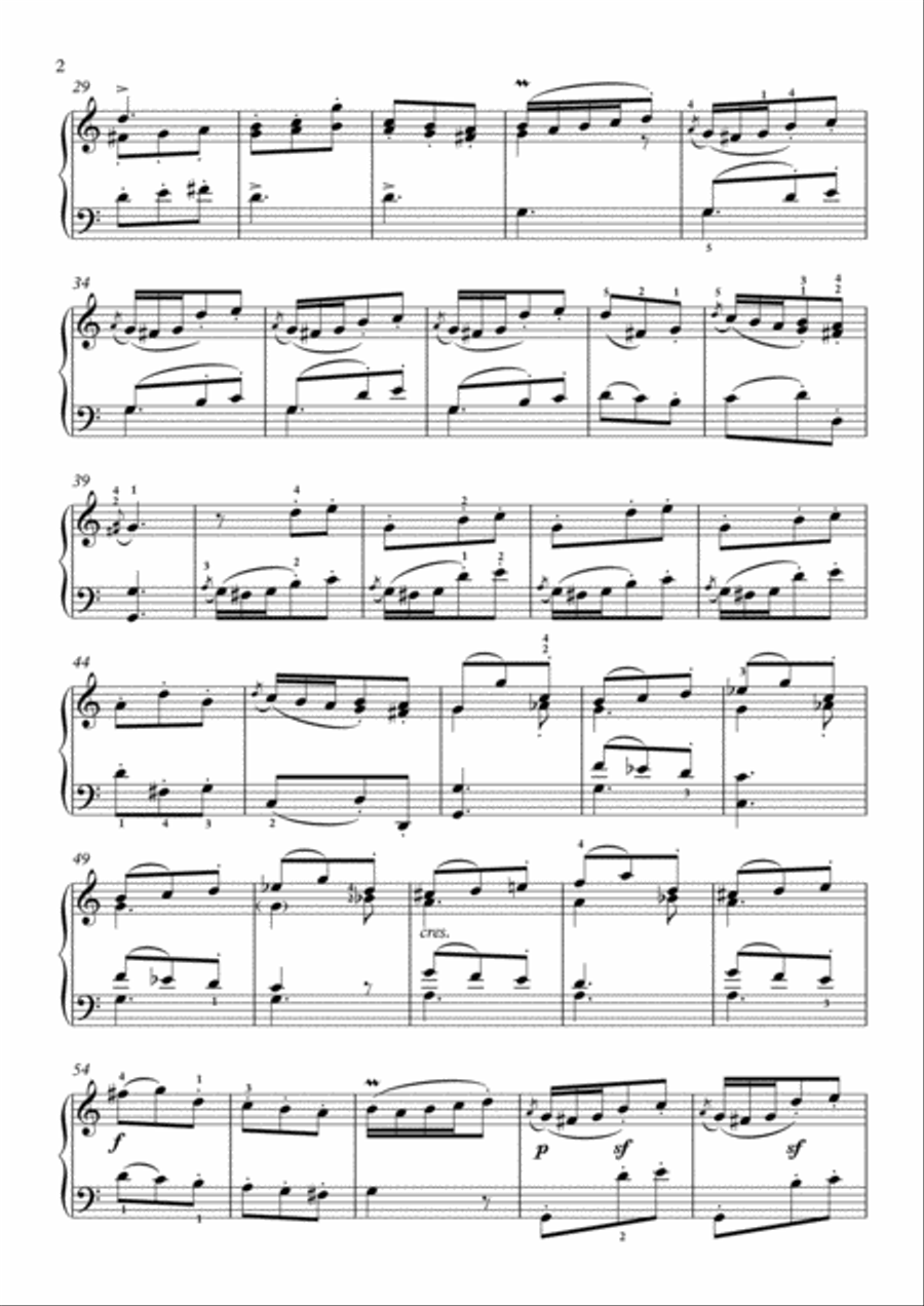 Scarlatti-Sonata in C-Major L.409 K.231(piano) Piano Solo scores gallery preview page 3