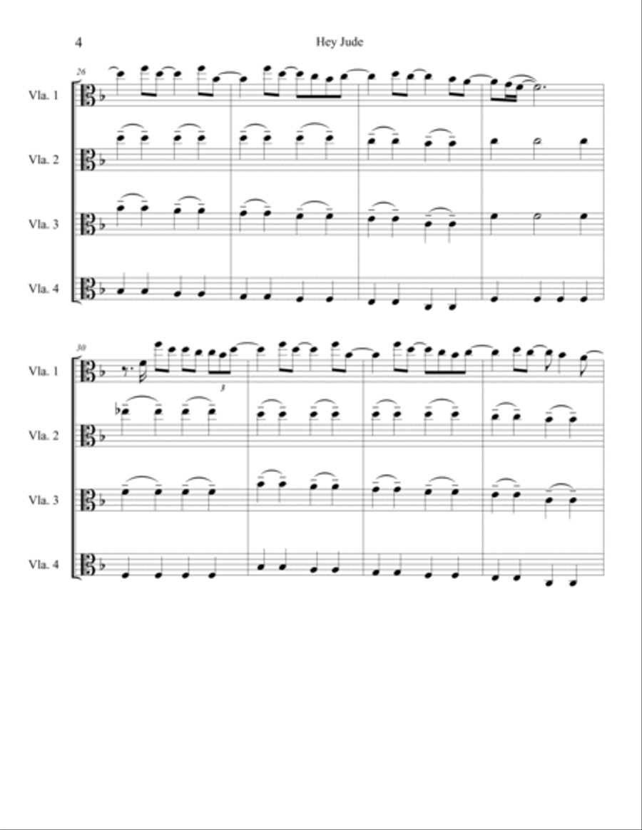 Hey Jude Viola scores gallery preview page 5