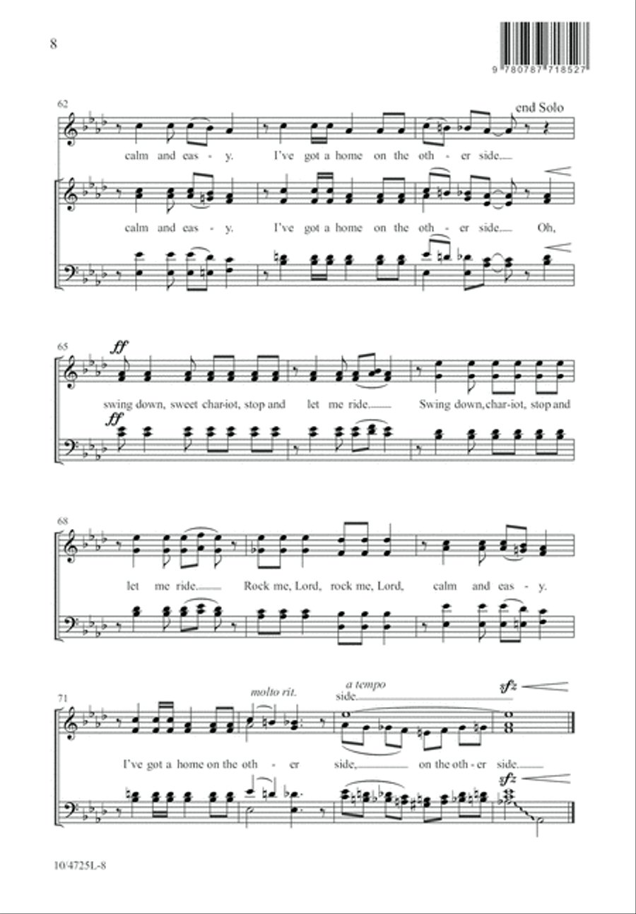 Swing Down, Sweet Chariot 4-Part scores gallery preview page 8