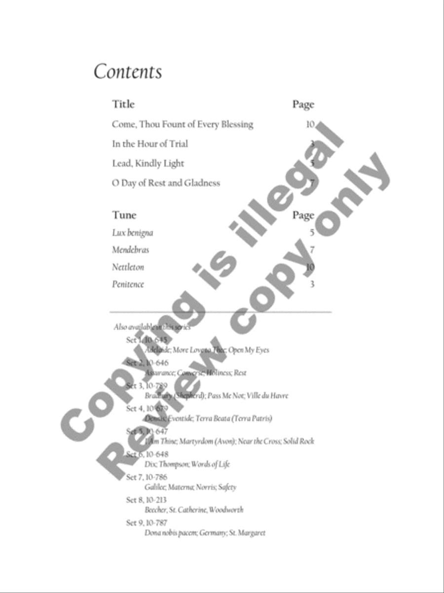Prayerful Preludes, Set 10 Organ scores gallery preview page 3