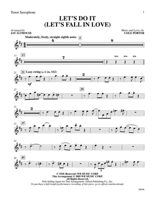 Let's Do It (Let's Fall in Love): B-flat Tenor Saxophone