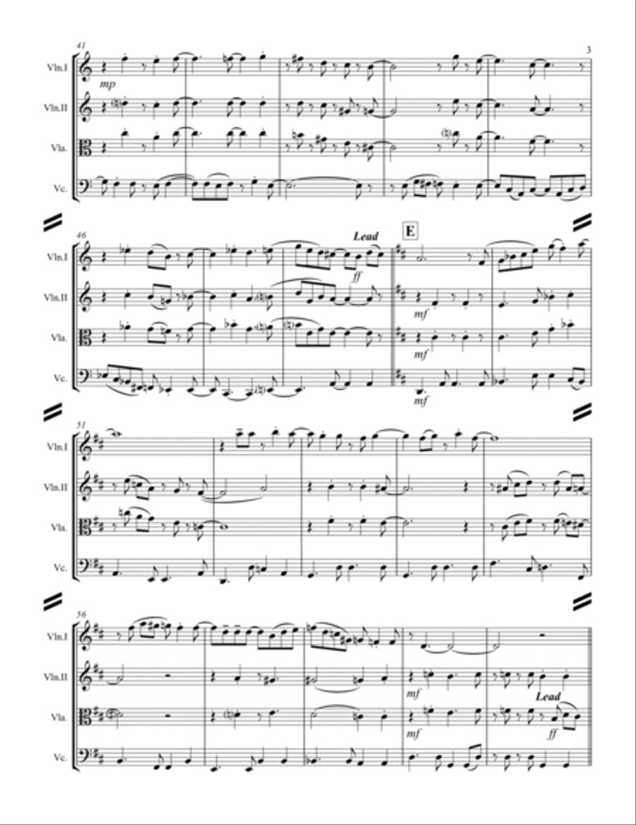 Wave String Quartet scores gallery preview page 4
