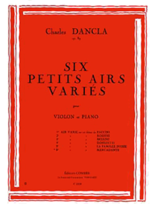 Book cover for Air varie No. 6 sur un theme de Mercadante Op. 89