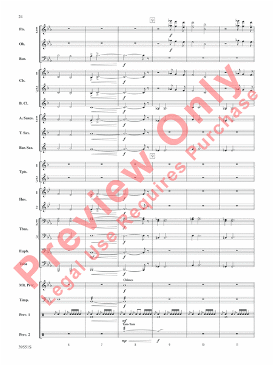 The Hobbit: An Unexpected Journey, Suite from Concert Band scores gallery preview page 25