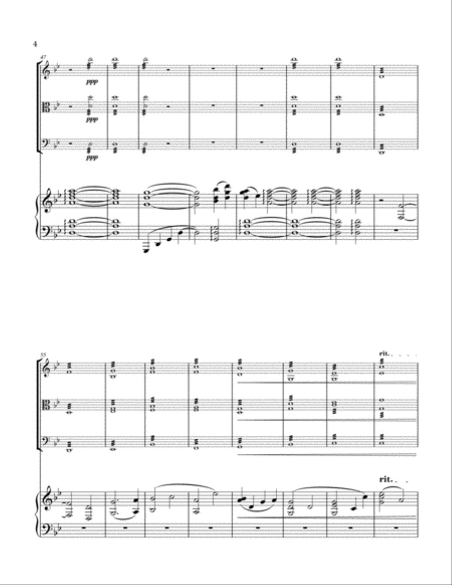 Lost in the Mist Lost in the Mist Piano Quartet scores gallery preview page 4