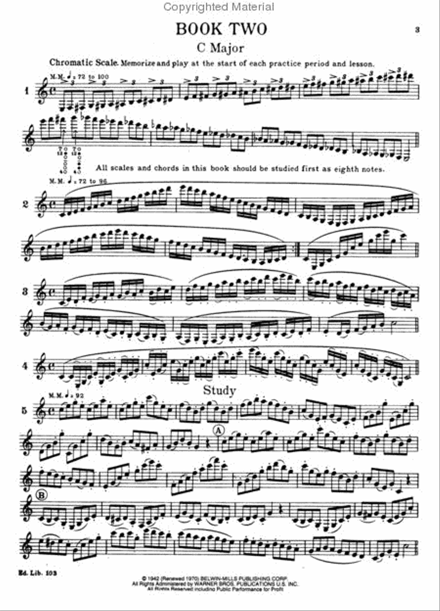 Hendrickson Method for Clarinet, Book 2 Clarinet scores gallery preview page 2