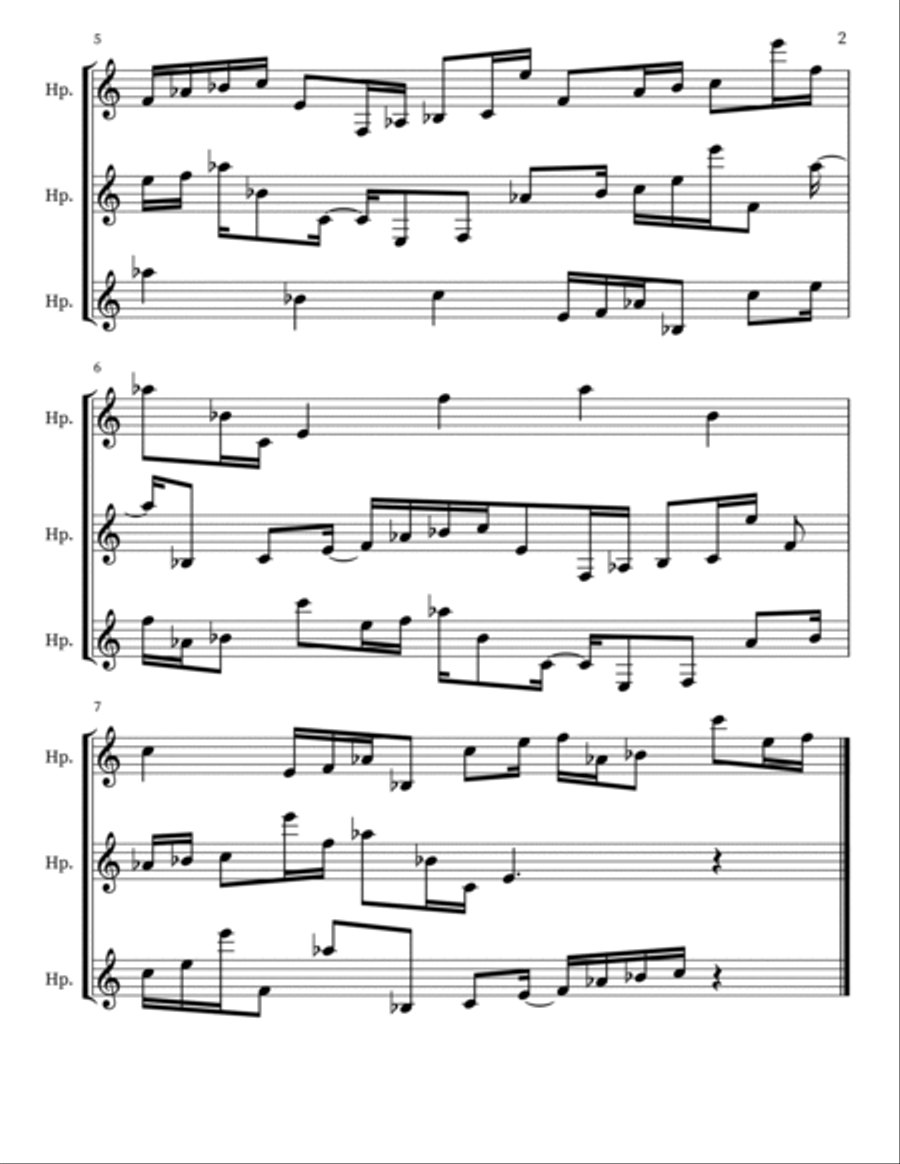 Z 184 for 3 Harps Harmonica scores gallery preview page 2