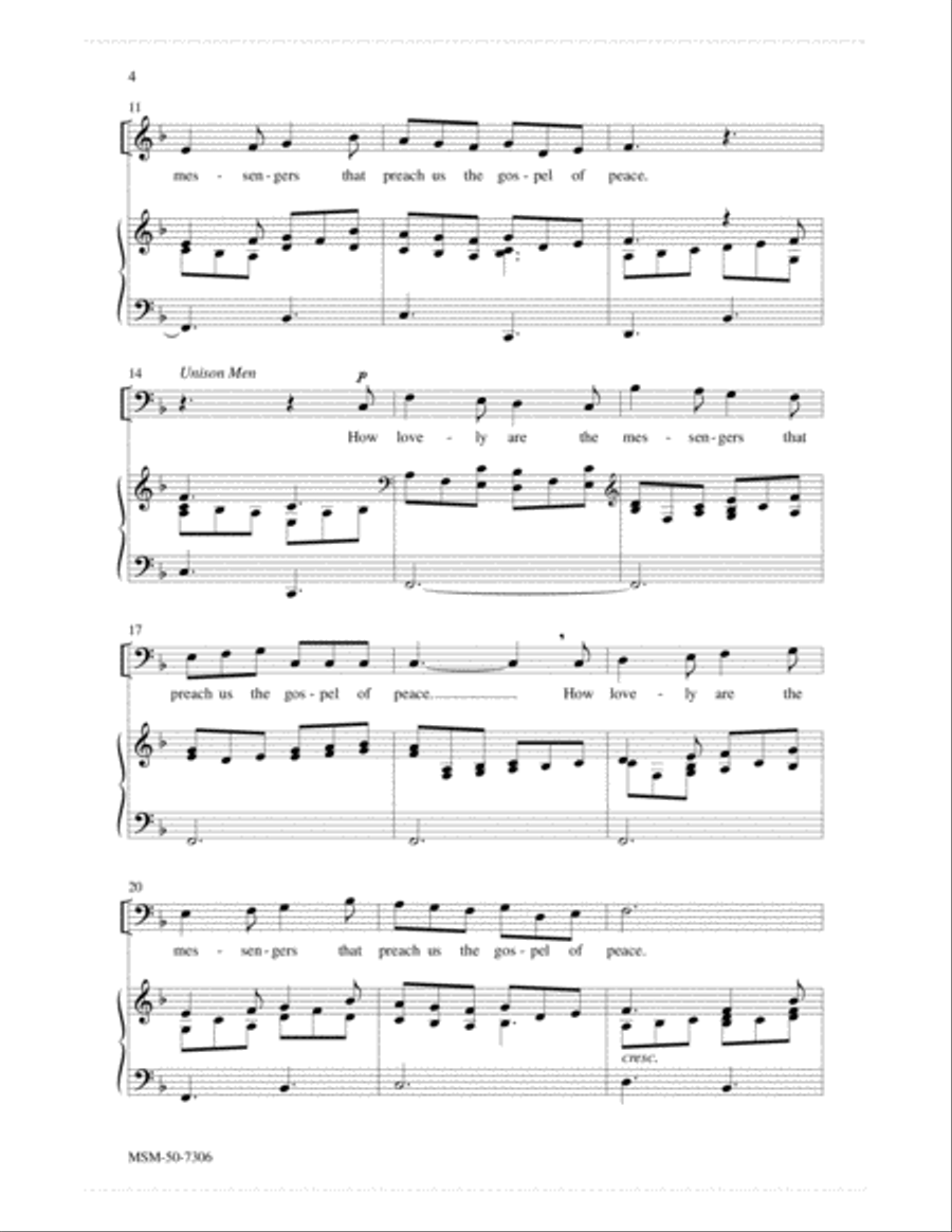How Lovely Are the Messengers 2-Part scores gallery preview page 3