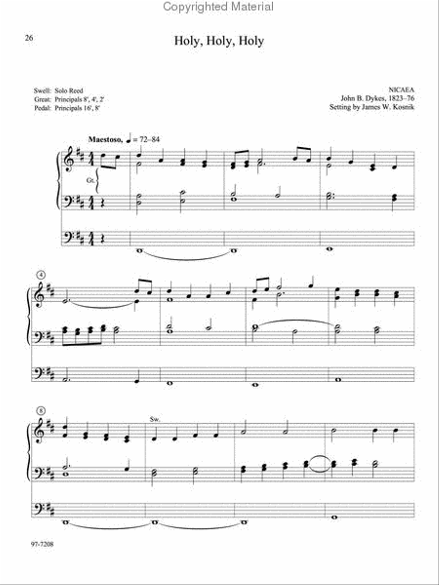 Musica Sacra: Easy Hymn Preludes for Organ, Vol. 6 Organ scores gallery preview page 10