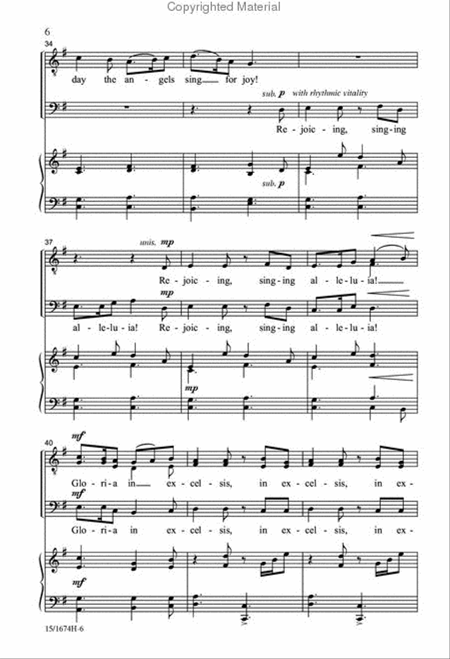 Hodie! Alleluia! TTB scores gallery preview page 6