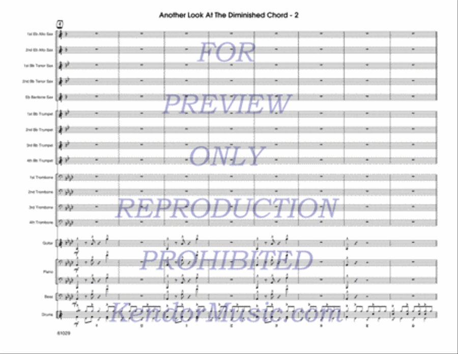 Another Look At The Diminished Chord (Full Score) Jazz Ensemble scores gallery preview page 3