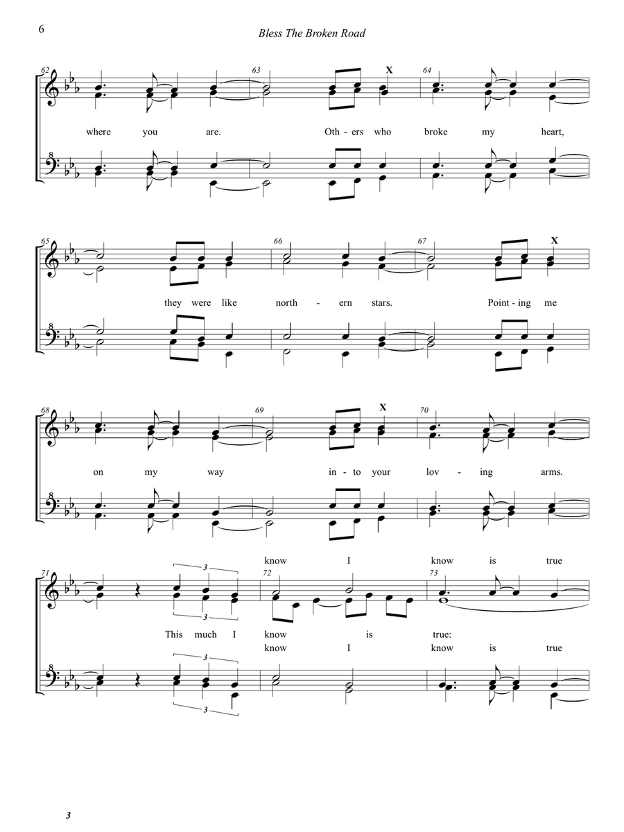 Bless The Broken Road SSAA scores gallery preview page 6