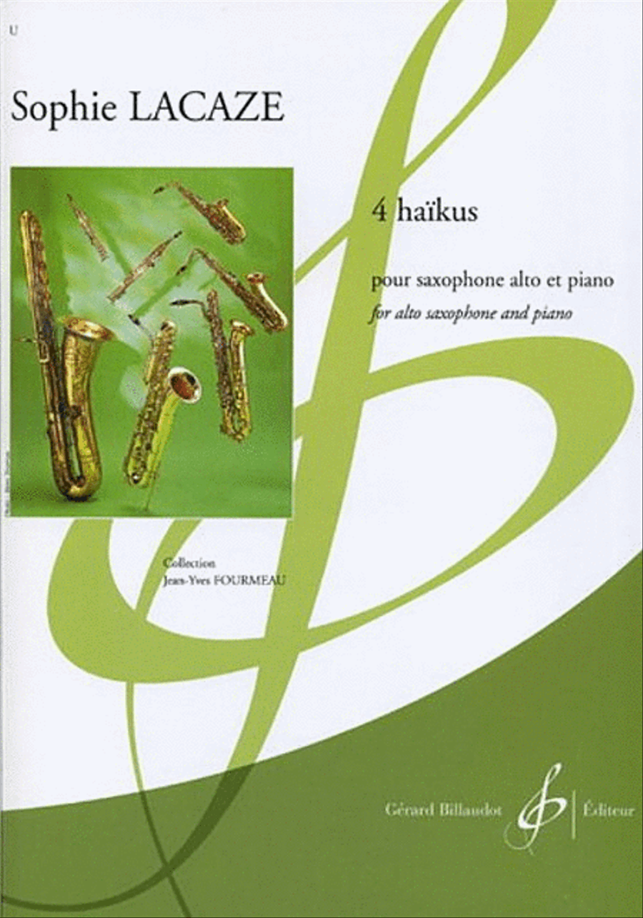 4 Haikus Alto Saxophone scores gallery preview page 1