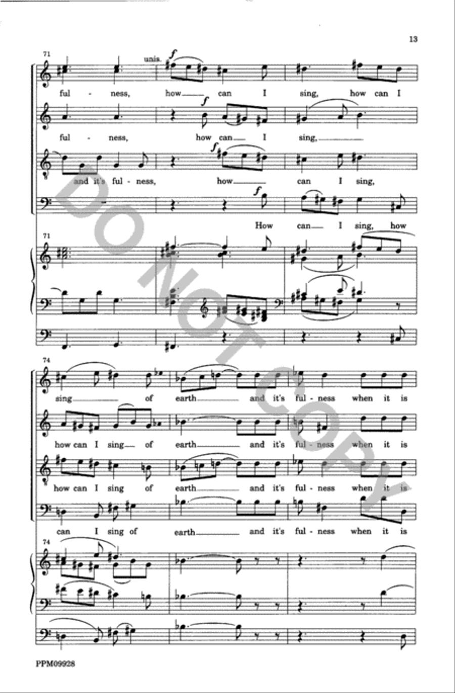 It is to God I Shall Sing Divisi scores gallery preview page 14