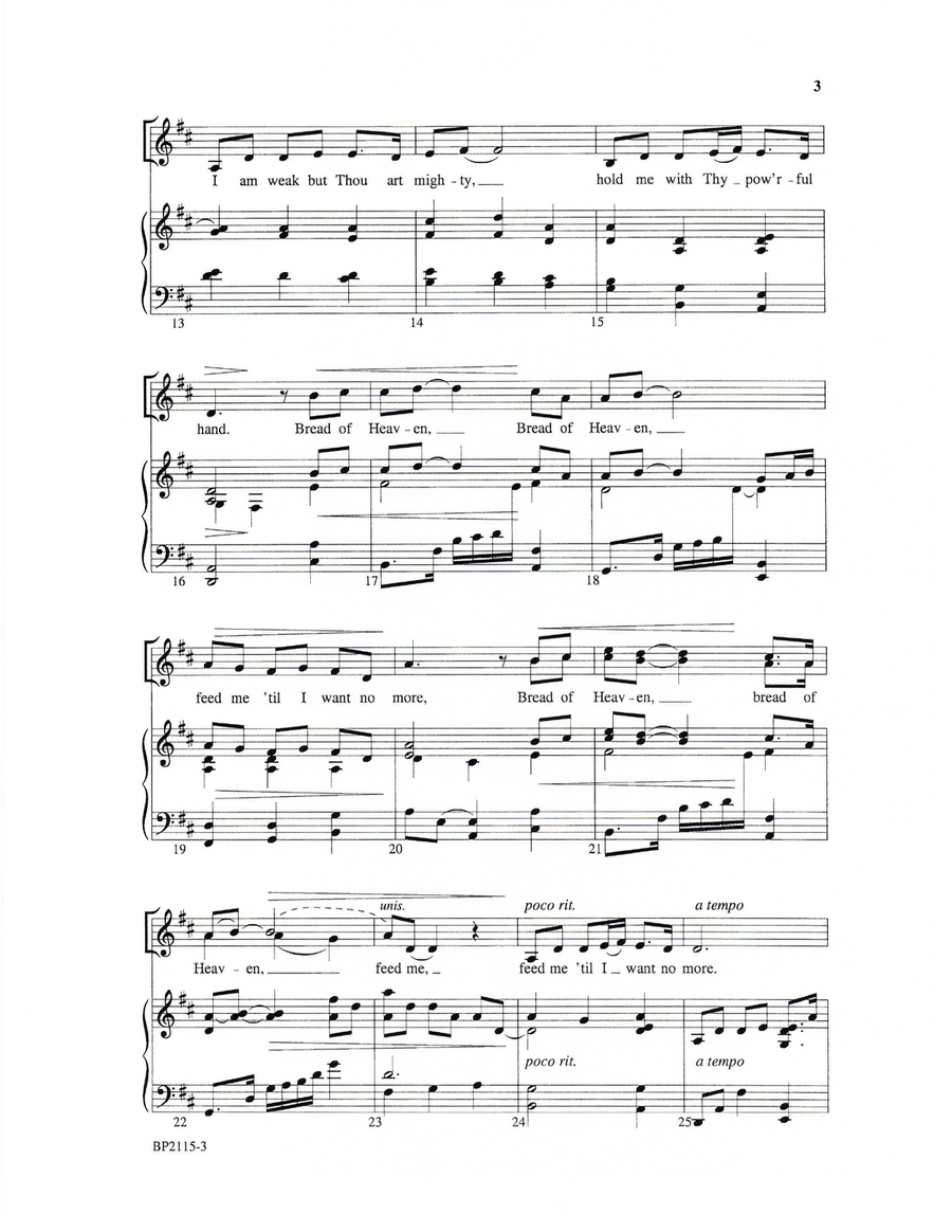 Prayer to Jehovah 4-Part scores gallery preview page 3