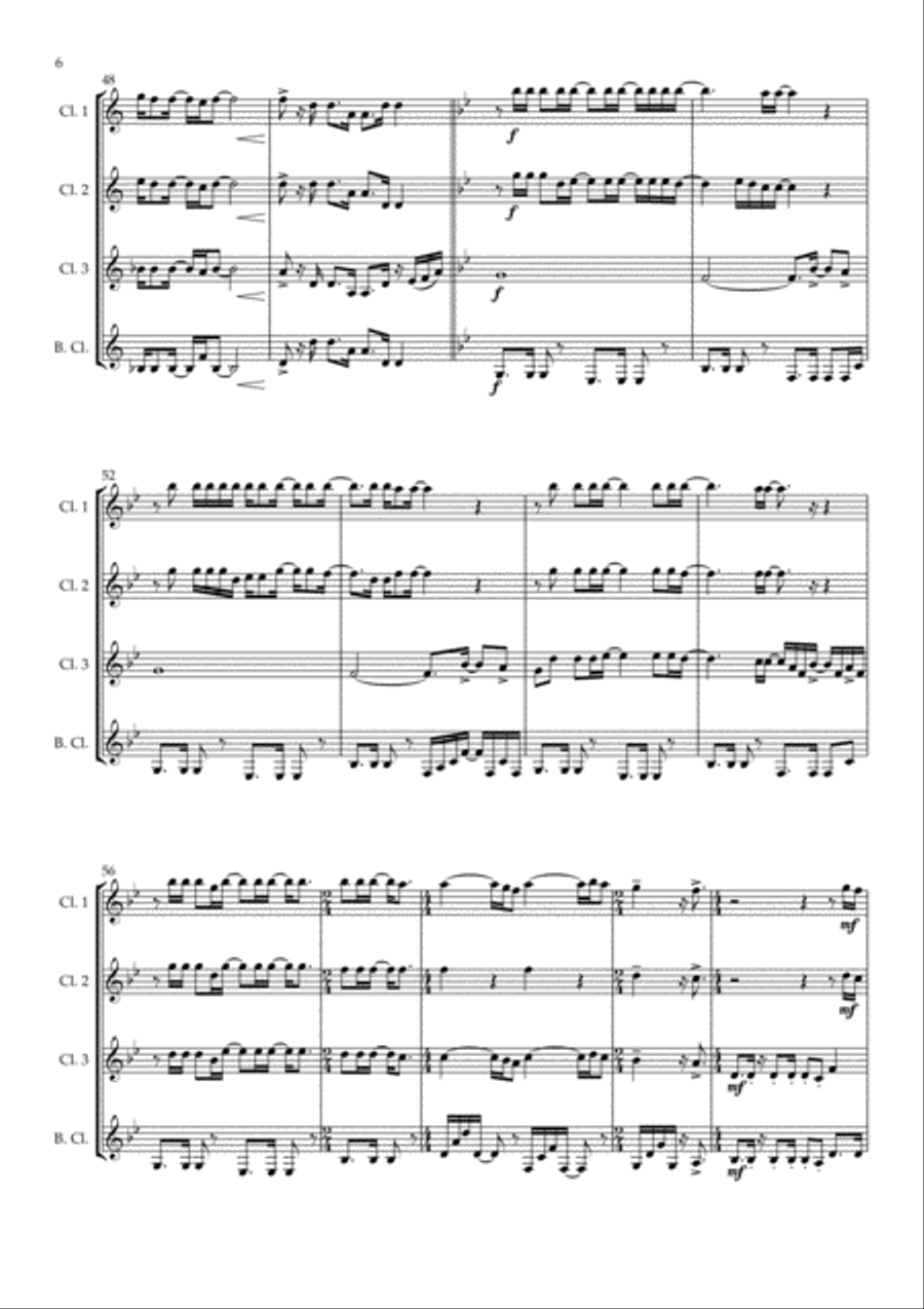 Africa Africa Woodwind Quartet scores gallery preview page 6
